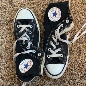 black high top converse